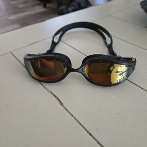 Finis Smart Goggle Max With Smart Ciye App Display Module Orange Mirror/Black